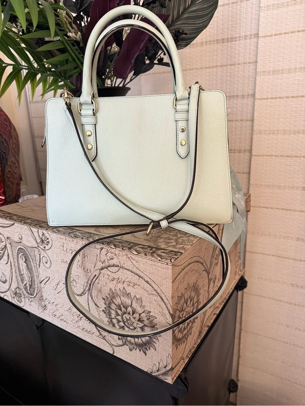 kate spade Mint Green Pebble Leather Satchel